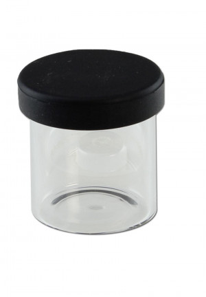 Glasdose mit Silikondeckel 10 ml